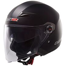LS2 hjälm OF569 TRACK SINGLE MONO mattsvart XS