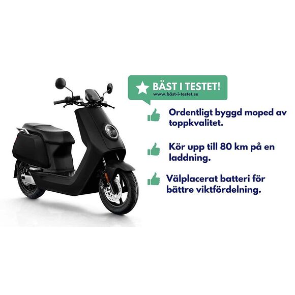 NIU NIU NQi Sport X 45 km/h Standard Range Svart
